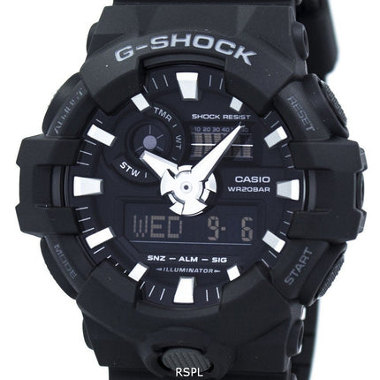 Renoveret Casio G-Shock analog digital GA-700-1B GA700-1B herreur