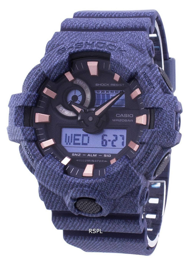 Casio G-Shock Illuminator chok resistent 200M GA-700DE-2A GA700DE-2A Herreur