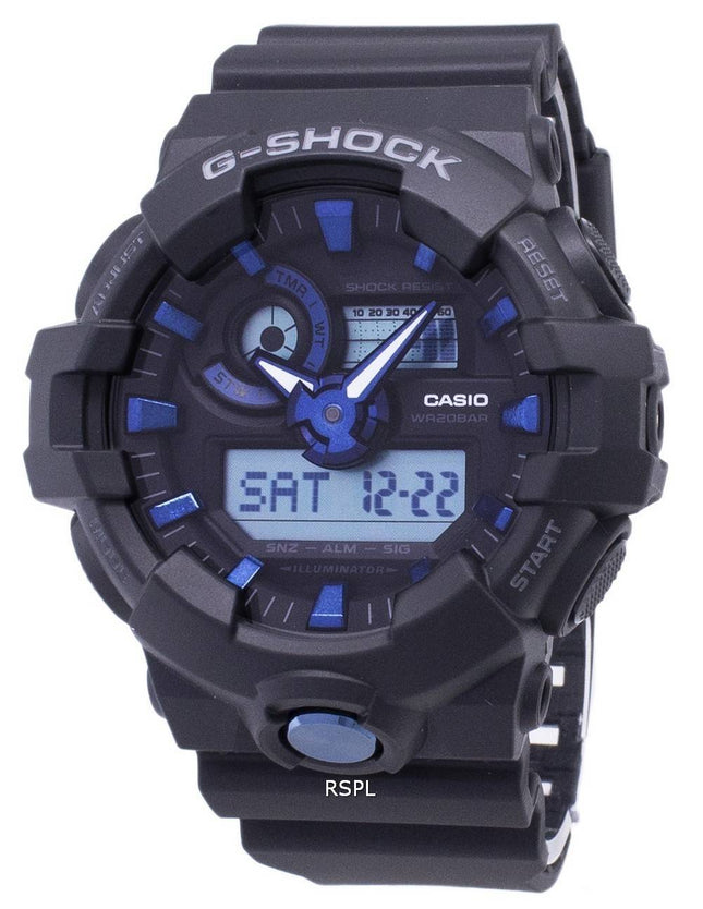 Casio G-Shock GA-710B-1A2 Illuminator Analog Digital 200M Herreur