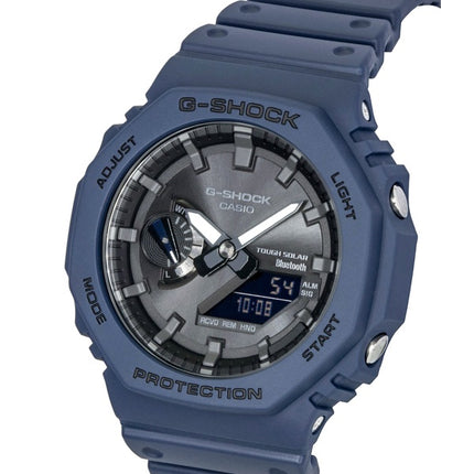 Casio G-Shock Smartphone Link analog digital harpiksrem blå urskive solcelle GA-B2100-2A 200M herreur
