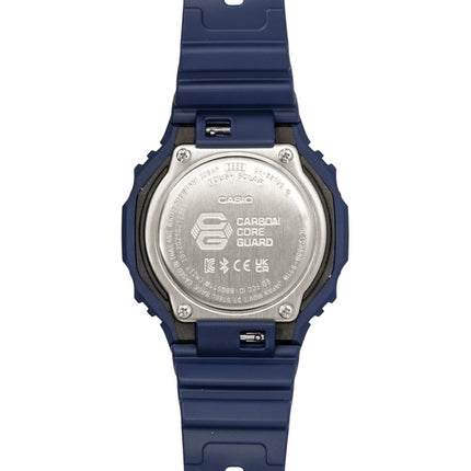 Casio G-Shock Smartphone Link analog digital harpiksrem blå urskive solcelle GA-B2100-2A 200M herreur