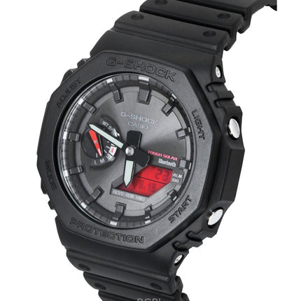 Casio G-Shock analog digital smartphone link biobaseret harpiksrem sort urskive solcelle GA-B2100BBR-1A 200M herreur