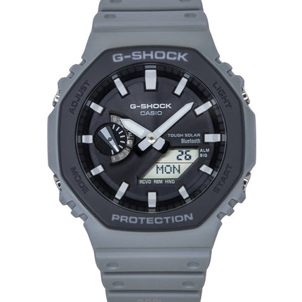 Casio G-Shock Analog Digital Smartphone Link Bio-baseret harpiksrem Grå skive Tough Solar GA-B2100LUU-8A 200M herreur