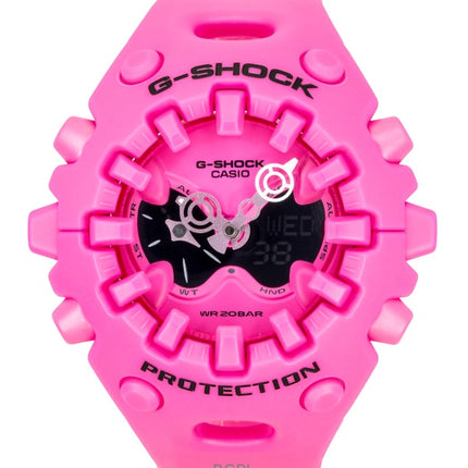 Casio G-Shock analog digital lyserød harpiksrem lyserød urskive kvarts GA-V01-4A 200M kvinders