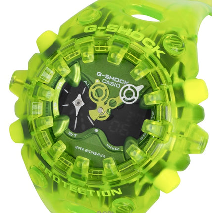 Casio G-Shock harpiksrem analog digital grøn urskive kvarts GA-V01SKE-3A 200M herreur