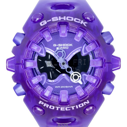 Casio G-Shock harpiksrem analog digital lilla urskive kvarts GA-V01SKE-6A 200M herreur