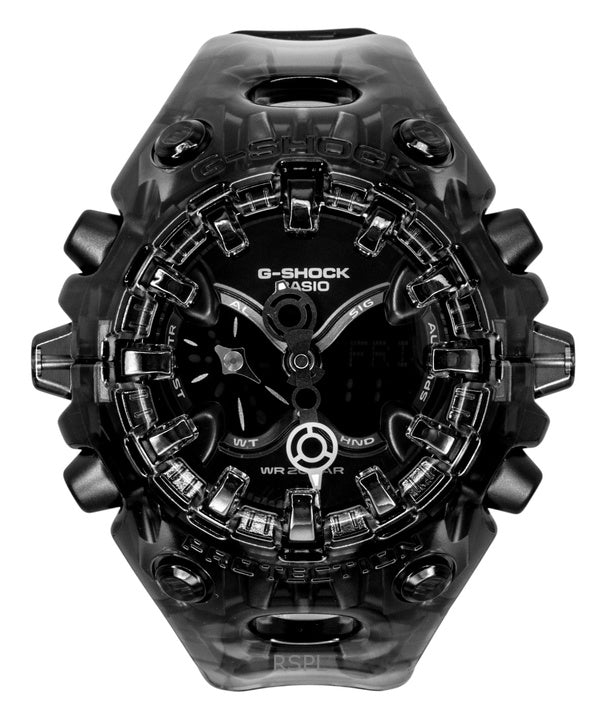 Casio G-Shock harpiksrem analog digital sort urskive kvarts GA-V01SKE-8A 200M herreur