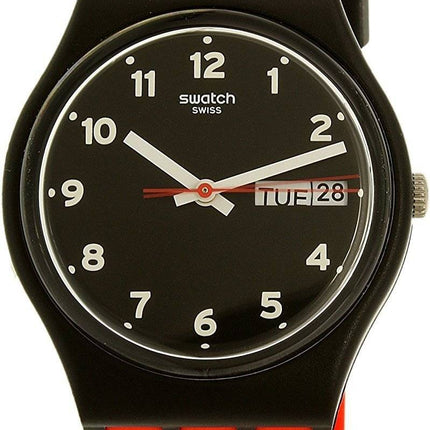 Swatch originaler røde Grin kvarts GB754 Unisex ur