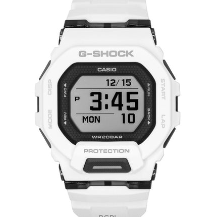 Casio G-Shock G-Squad Digital Smartphone Link Hvid Harpiksrem Quartz GBD-200-7 200M Herreur
