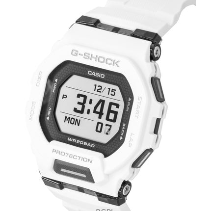 Casio G-Shock G-Squad Digital Smartphone Link Hvid Harpiksrem Quartz GBD-200-7 200M Herreur