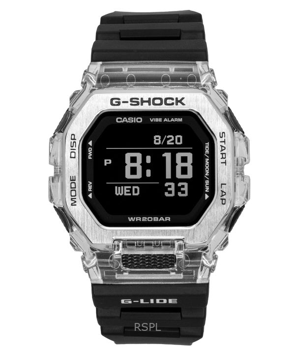 Casio G-Shock G-Lide Digital Smartphone Link Resinrem Quartz GBX-100S-1 200M Unisex Ur