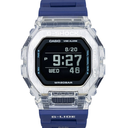 Casio G-Shock G-Lide Digital Smartphone Link Blå Harpiksrem Quartz GBX-100S-2 200M Unisex Ur
