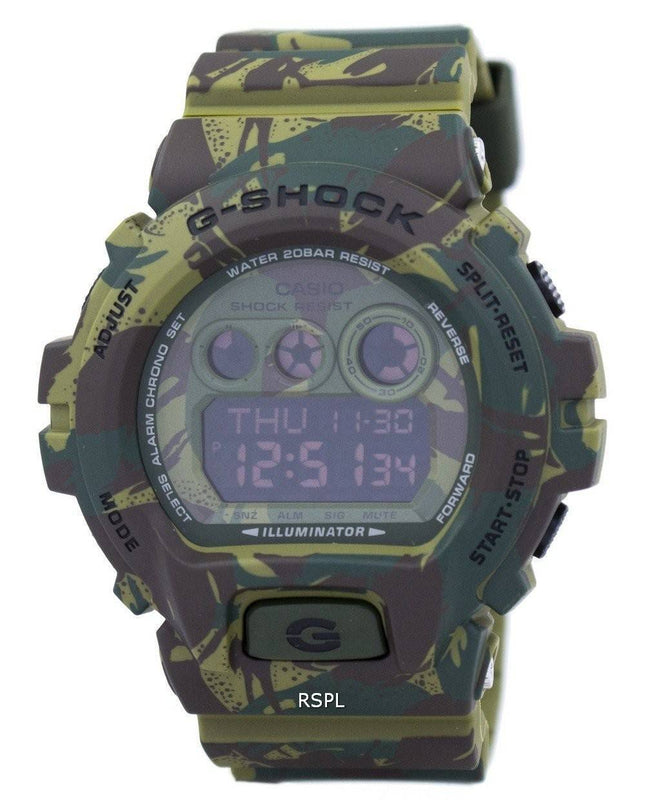 Casio G-Shock Camoflague serie Chrono Alarm Digital GD-X6900MC-3 Herreur