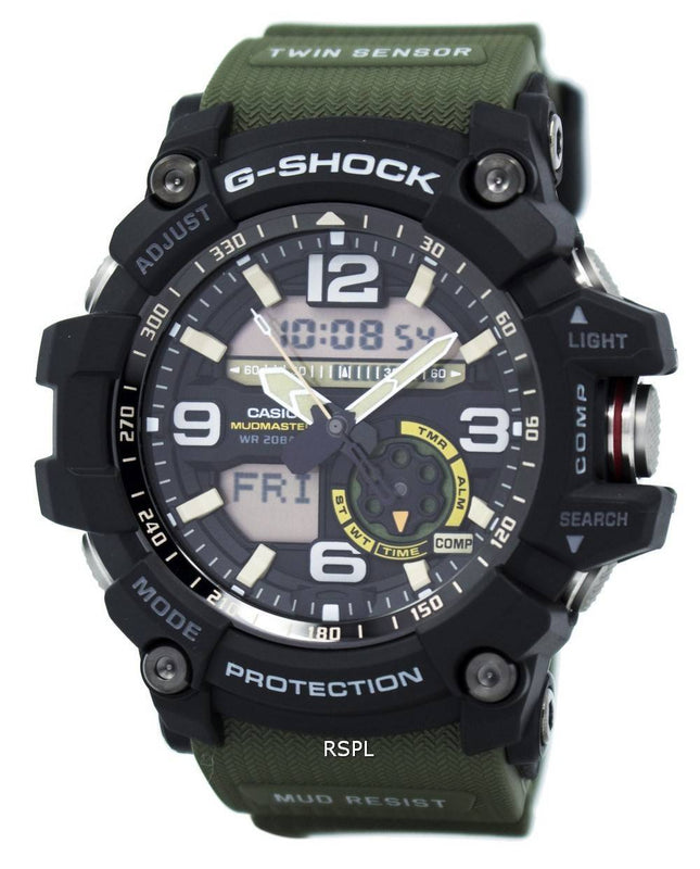 Casio G-Shock Mudmaster Analog Digital Twin Sensor GG-1000-1A3 Herreur