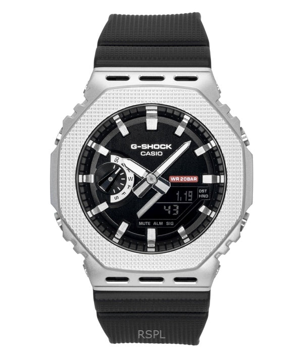 Casio G-Shock G-Steel analog digital biobaseret harpiksrem blå urskive kvarts GM-2100M-1A 200M herreur