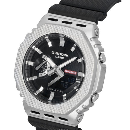 Casio G-Shock G-Steel analog digital biobaseret harpiksrem blå urskive kvarts GM-2100M-1A 200M herreur