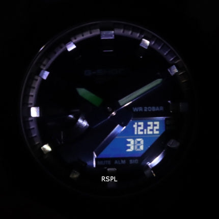 Casio G-Shock World Time Analog Digital Metal Covered GM-2100N-2A GM2100N-2 200M Dameur