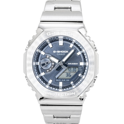 Casio G-Shock G-Steel analog digital rustfrit stål grå urskive kvarts GM-2110D-8A 200M herreur