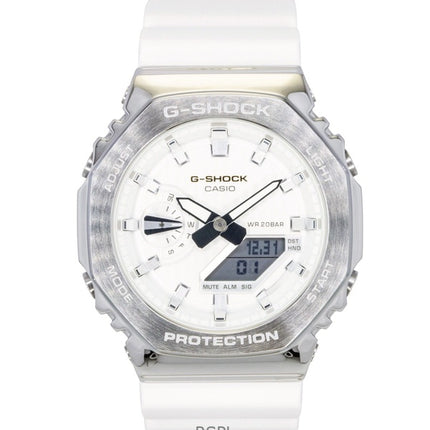 Casio G-Shock G-Steel Analog Digital Limited Edition Hvid Skive Quartz GM-2110SH-7A 200M Herreur