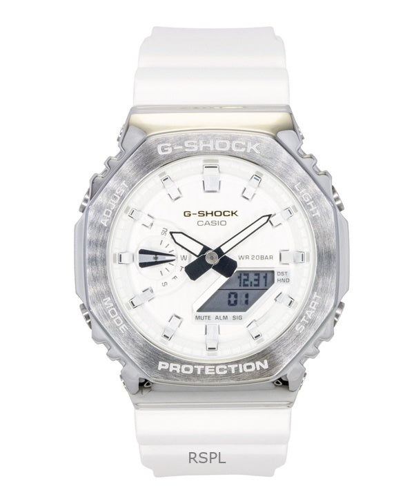 Casio G-Shock G-Steel Analog Digital Limited Edition Hvid Skive Quartz GM-2110SH-7A 200M Herreur