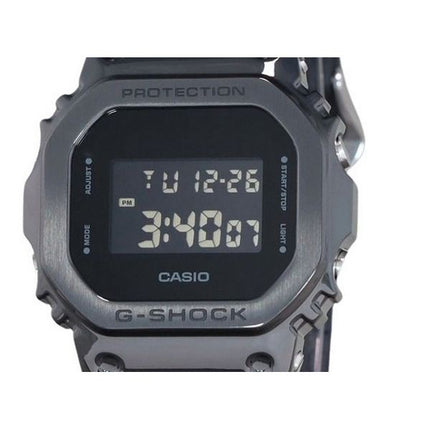 Casio G-Shock Digital Metal Bezel Resin Rem Quartz GM-5600UB-1 200M herreur