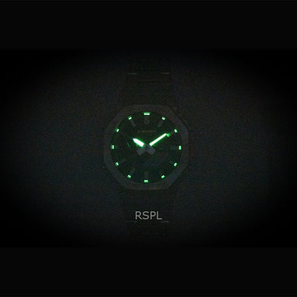 Casio G-Shock Full Metal Analog Digital Smartphone Link Rustfrit Stål Sort Urskive Solar GM-B2100SD-1C 200M Herreur