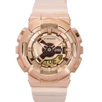 Casio G-Shock Analog Digital Resin-rem Rose Gold Tone Quartz GM-S110PG-4A 200 dameur