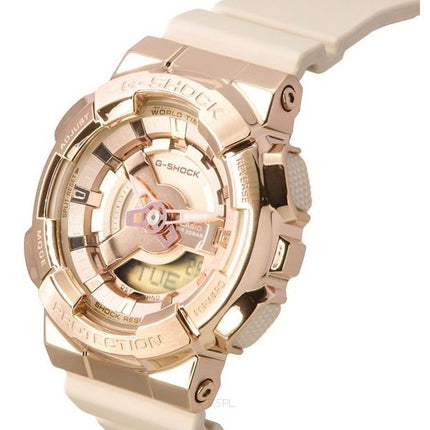 Casio G-Shock Analog Digital Resin-rem Rose Gold Tone Quartz GM-S110PG-4A 200 dameur