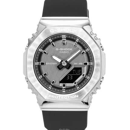 Casio G-Shock analog digital biobaseret harpiks sort urskive kvarts GM-S2110-1A1 200M dameur
