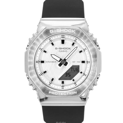 Casio G-Shock analog digital biobaseret harpiks sølv urskive kvarts GM-S2110-1A7 200M dameur