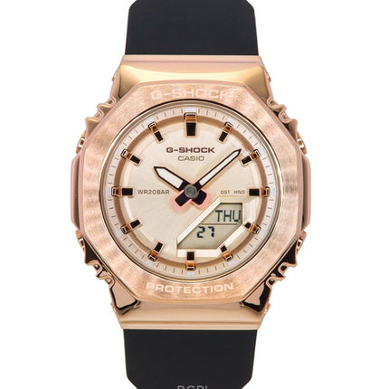Casio G-Shock Analog Digital Bio-baseret harpiksrem Guldskive Quartz GM-S2110PG-1A4 200M dameur