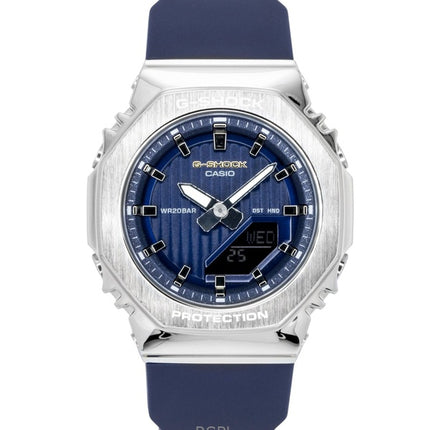 Casio G-Shock analog digital begrænset udgave biobaseret harpiks blå urskive kvarts GM-S2110SH-2A 200M dameur