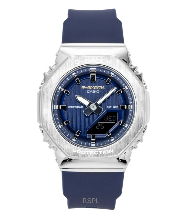 Casio G-Shock analog digital begrænset udgave biobaseret harpiks blå urskive kvarts GM-S2110SH-2A 200M dameur