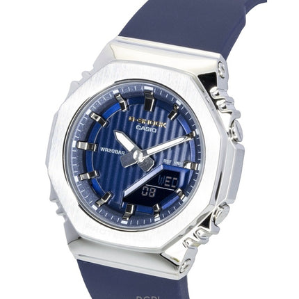 Casio G-Shock analog digital begrænset udgave biobaseret harpiks blå urskive kvarts GM-S2110SH-2A 200M dameur