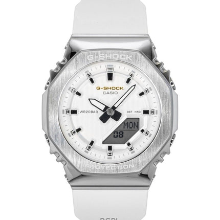 Casio G-Shock analog digital begrænset udgave biobaseret harpiksrem hvid urskive kvarts GM-S2110SH-7A 200M dameur