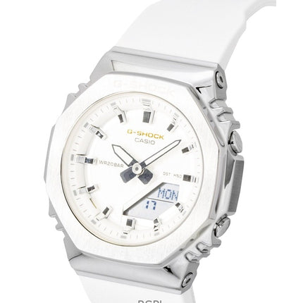 Casio G-Shock analog digital begrænset udgave biobaseret harpiksrem hvid urskive kvarts GM-S2110SH-7A 200M dameur