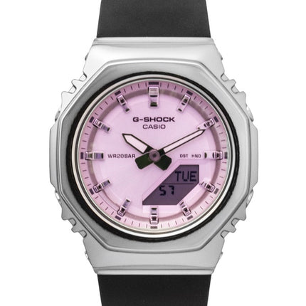 Casio G-Shock analog digital lyserød urskive harpiksrem kvarts GM-S2110SR-1A 200M dameur