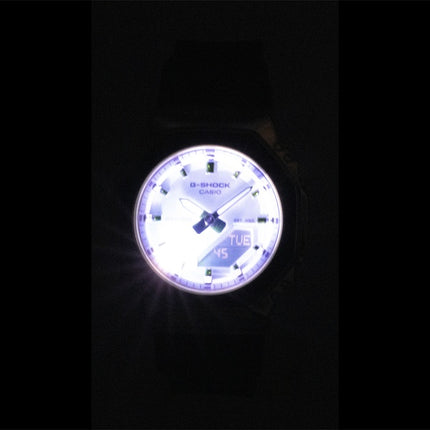 Casio G-Shock analog digital lyserød urskive harpiksrem kvarts GM-S2110SR-1A 200M dameur
