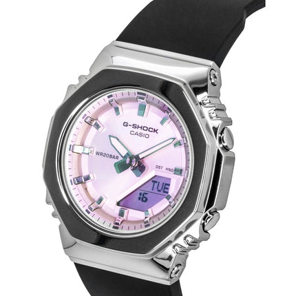 Casio G-Shock analog digital lyserød urskive harpiksrem kvarts GM-S2110SR-1A 200M dameur