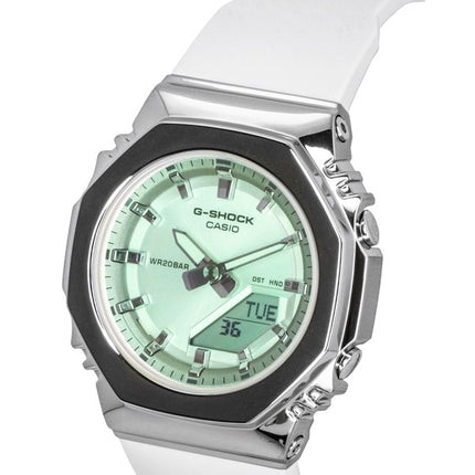 Casio G-Shock analog digital grøn urskive harpiksrem kvarts GM-S2110SR-7A 200M dameur