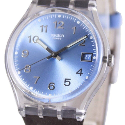 Swatch originaler blå Choco schweizisk Quartz GM415 Unisex ur