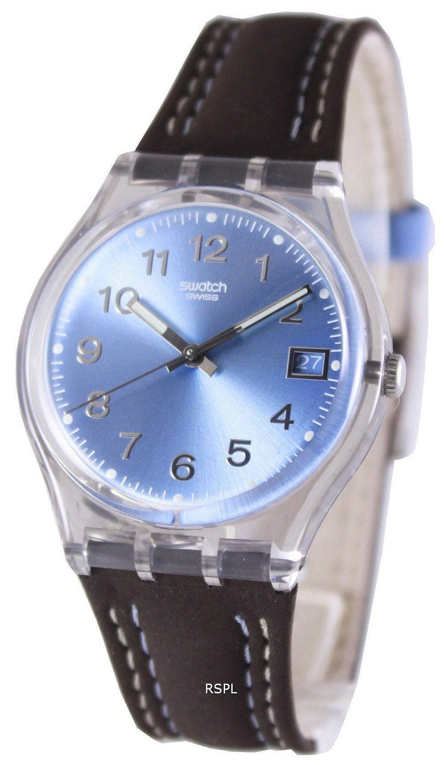 Swatch originaler blå Choco schweizisk Quartz GM415 Unisex ur