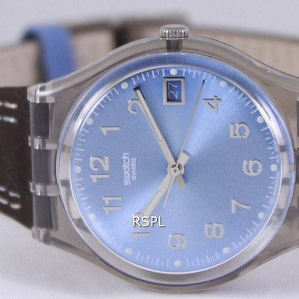 Swatch originaler blå Choco schweizisk Quartz GM415 Unisex ur