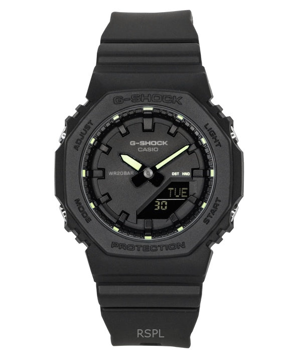 Casio G-Shock analog digital biobaseret harpiks sort urskive kvarts GMA-P2100SA-1A2 200M dameur