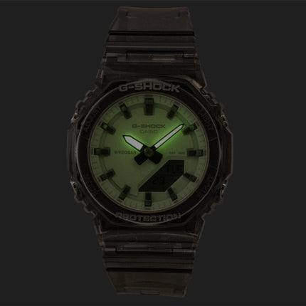 Casio G-Shock analog digital grøn urskive harpiksrem kvarts GMA-P2100SR-1A 200M dameur