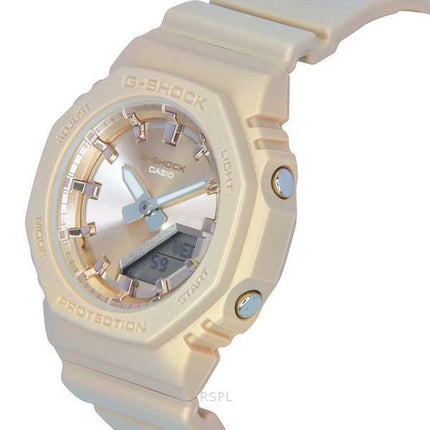 Casio G-Shock analog digital biobaseret harpiksrem Rose guldskive Quartz GMA-P2100ST-9A 200M dameur