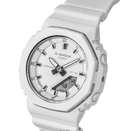 Casio G-Shock analog digital biobaseret harpiksrem hvid urskive kvarts GMA-P2110-7A 200M dameur