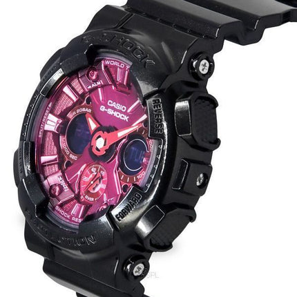 Casio G-Shock Analog Digital Resin Rem Burgundy Dial Quartz GMA-S120RB-1A 200M dameur