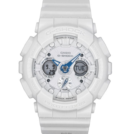 Casio G-Shock analog digital biobaseret harpiks hvid urskive kvarts GMA-S120SA-7A2 200M dameur