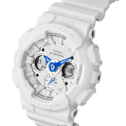 Casio G-Shock analog digital biobaseret harpiks hvid urskive kvarts GMA-S120SA-7A2 200M dameur